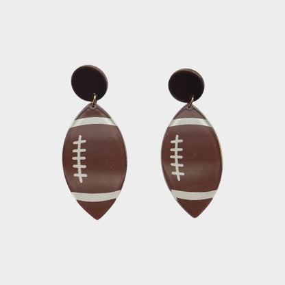 Football Lightweight Drop Earring
