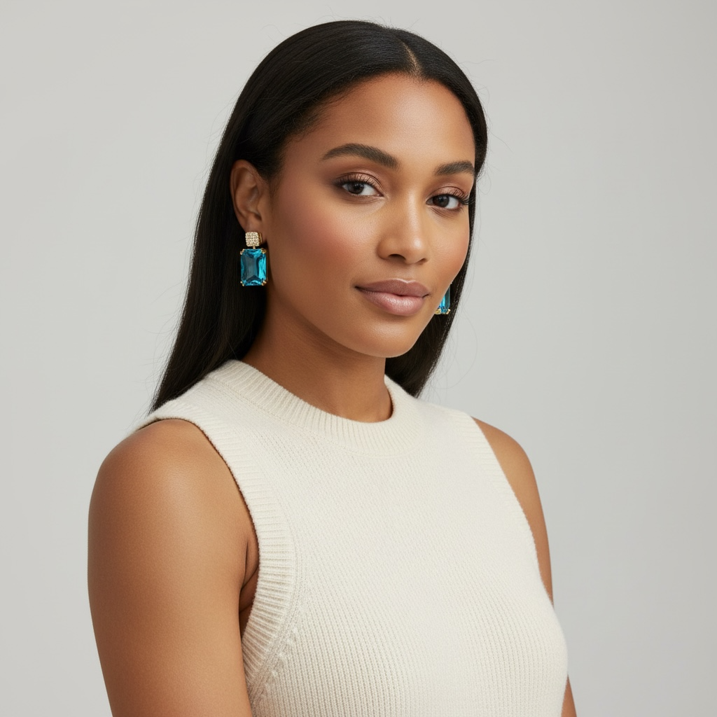 Blue Princess Drop Earring