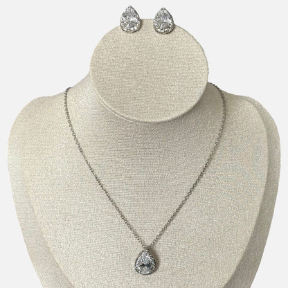 Conjunto de joyas de cristal de lujo