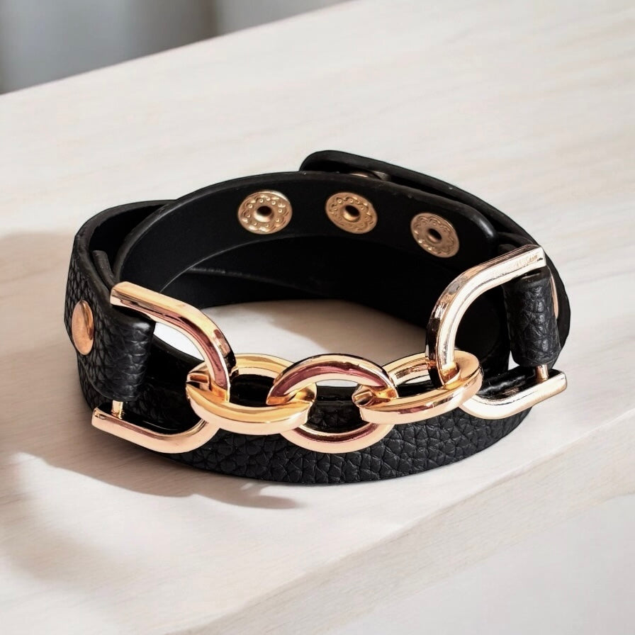 Vintage Multilayer Charm Wrap Leather Bracelet