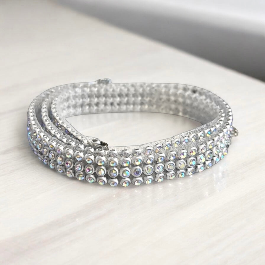 Cadena para la pierna con diamantes de imitación multicolor