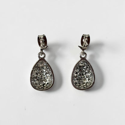 Silver Small Dangle Flower Earring
