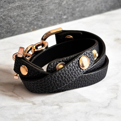Vintage Multilayer Charm Wrap Leather Bracelet