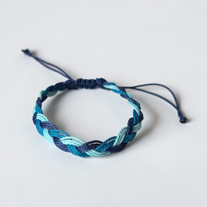 Conjunto de pulseras de cuerda de conchas multicapa estilo bohemio