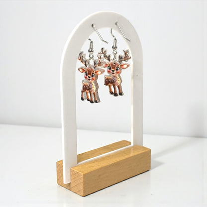 Small Elk Acrylic Earring