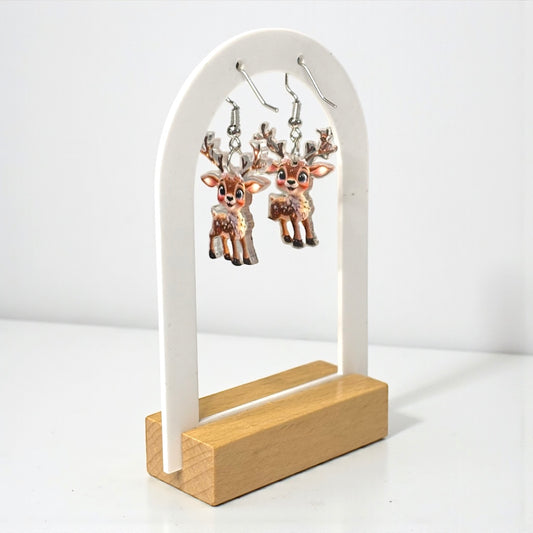 Small Elk Acrylic Earring