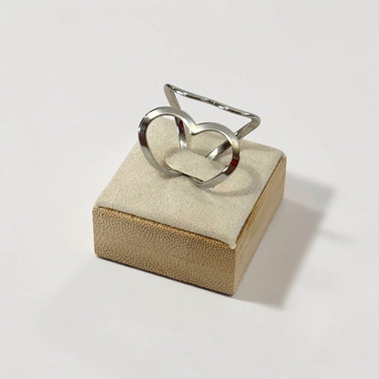Heart Shape Adjustable Ring