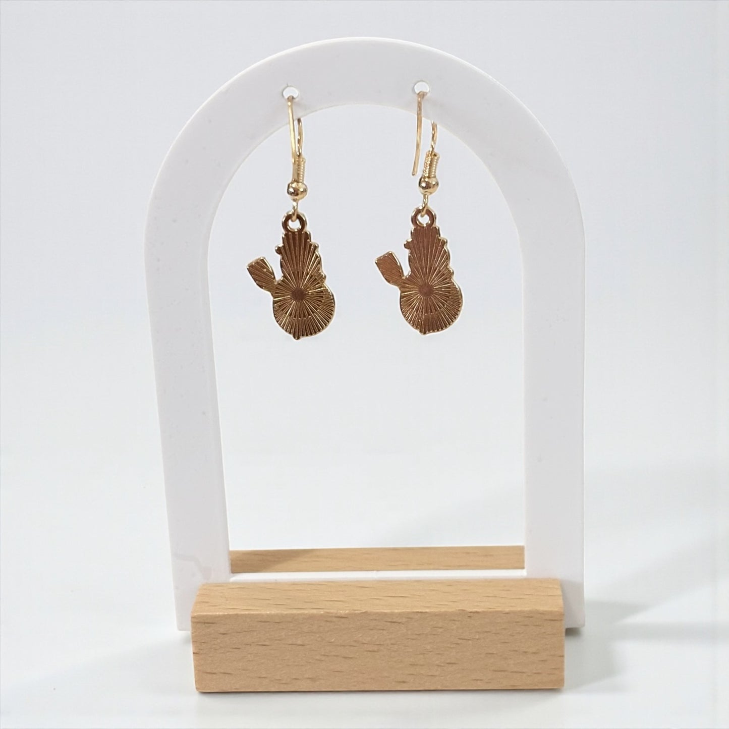 Small Snowman Drop Earring