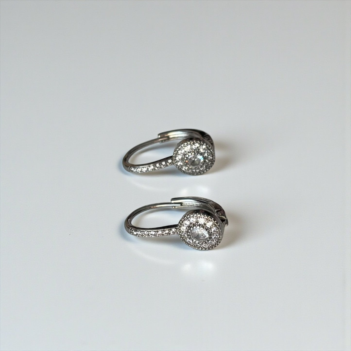 Pendientes colgantes de aro de lujo