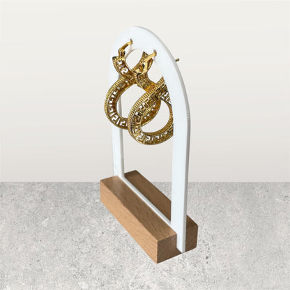 Infinity Greek Key Gold Hoops