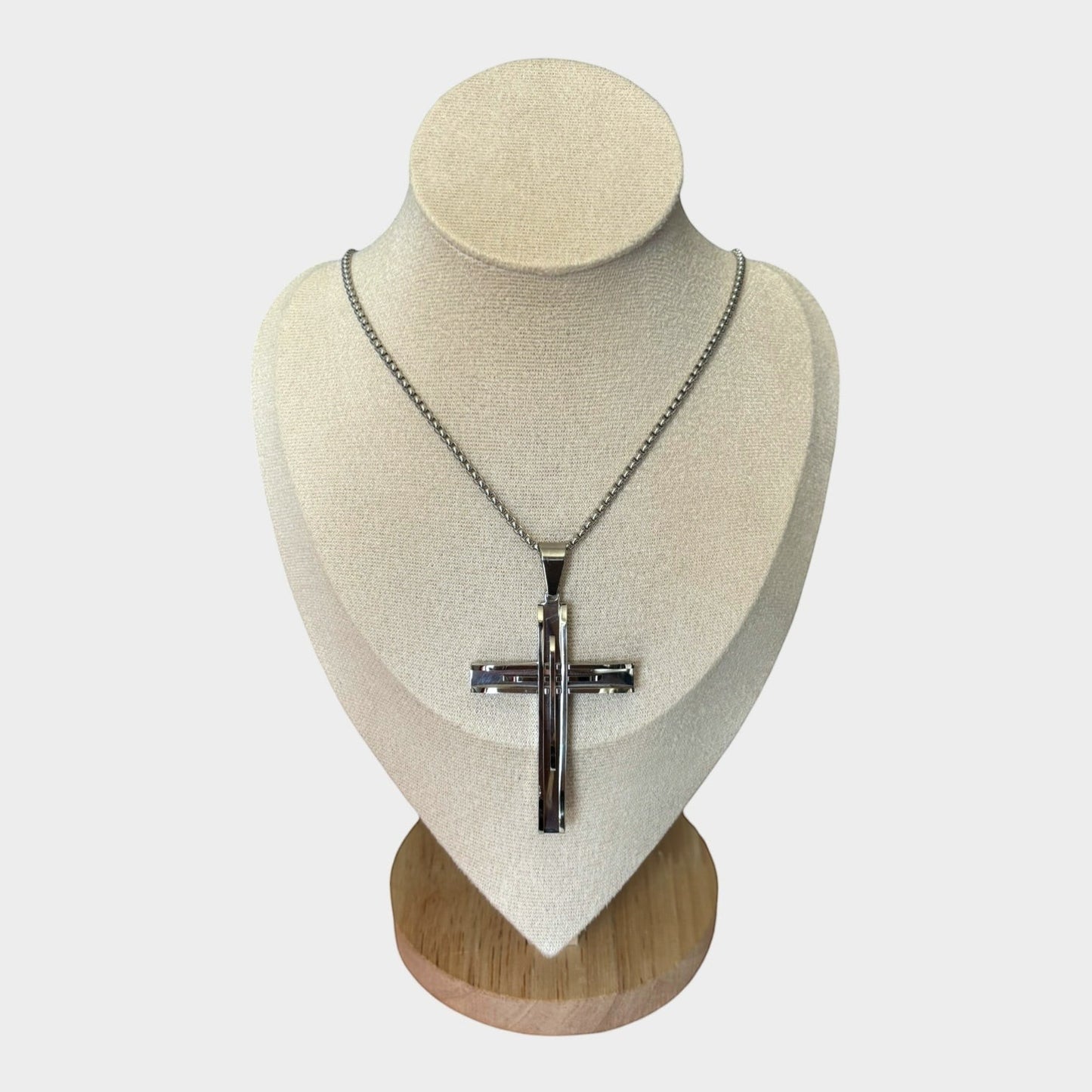 Men Stainless Steel Cross Pendant