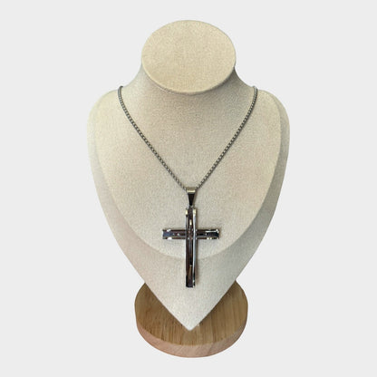 Men Stainless Steel Cross Pendant