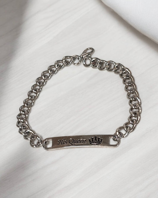 HIS QUEEN LINK BRACELET