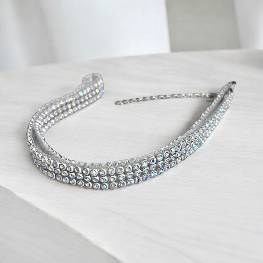 Cadena para la pierna con diamantes de imitación multicolor