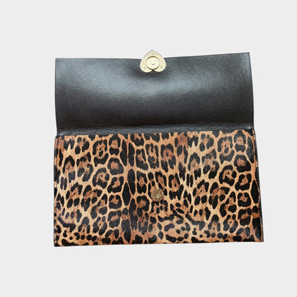 Leopard Print Envelope Hangbag