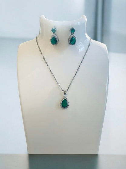 Conjunto elegante esmeralda