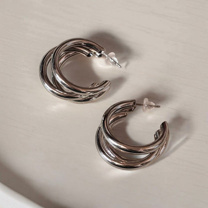 Chunky Lightweight Hoop Earrings
