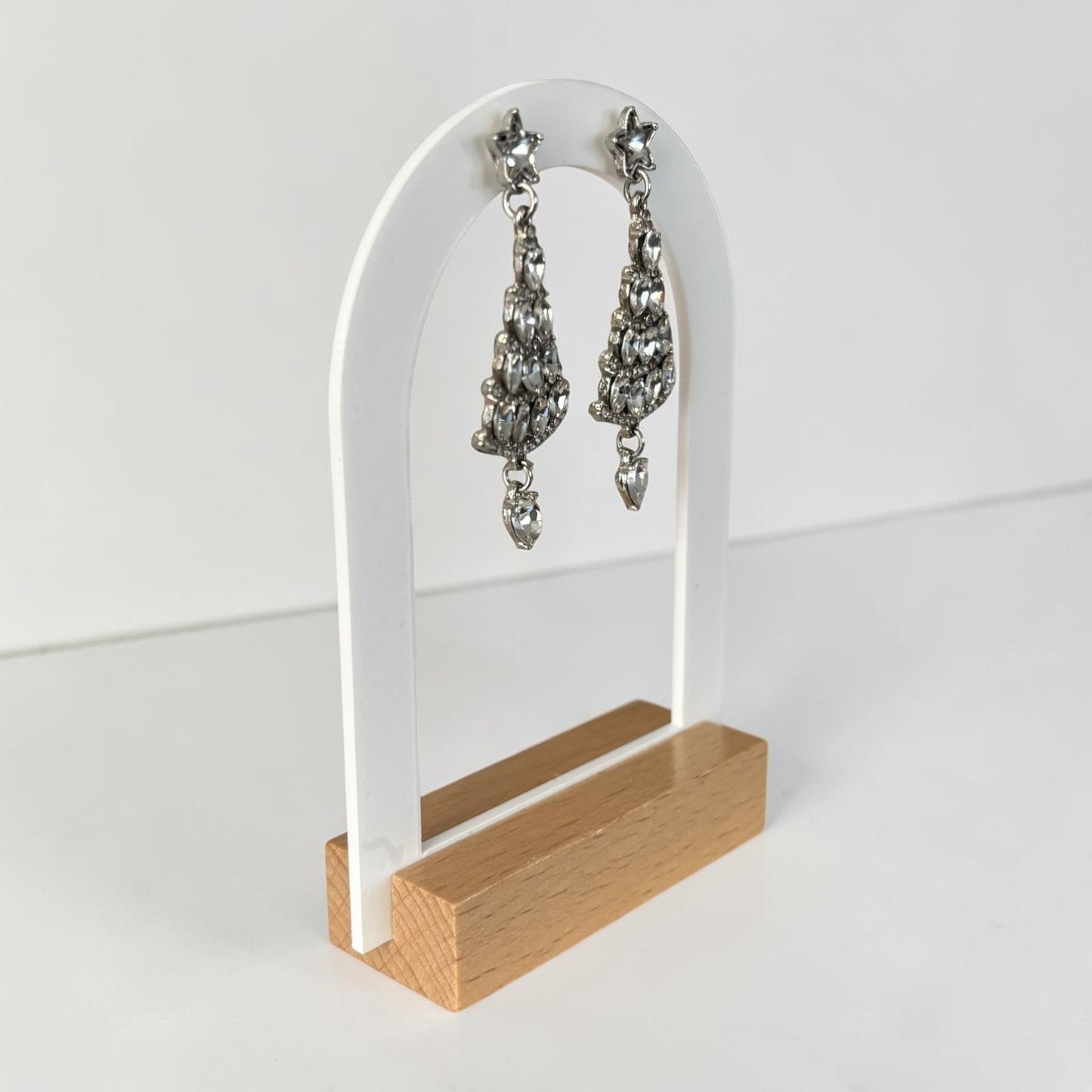 Rhinestone Christmas Tree Dangle Earring