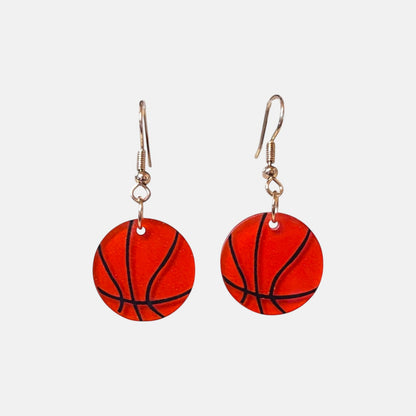 Small Basketball Arylic Drop Earrings