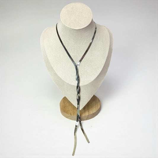Flat Snake Long Chain Necklace