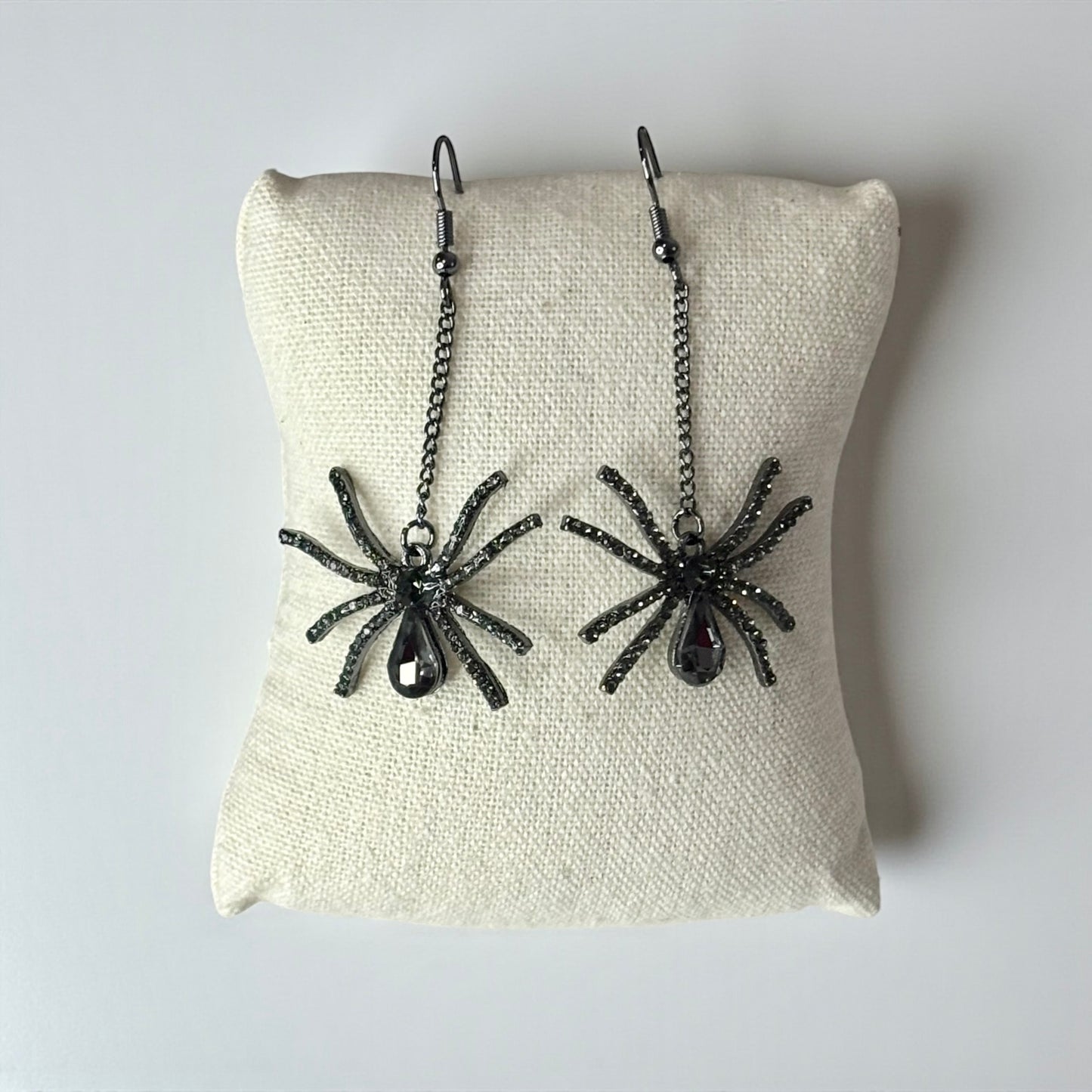 Long Spider Dangle Earrings