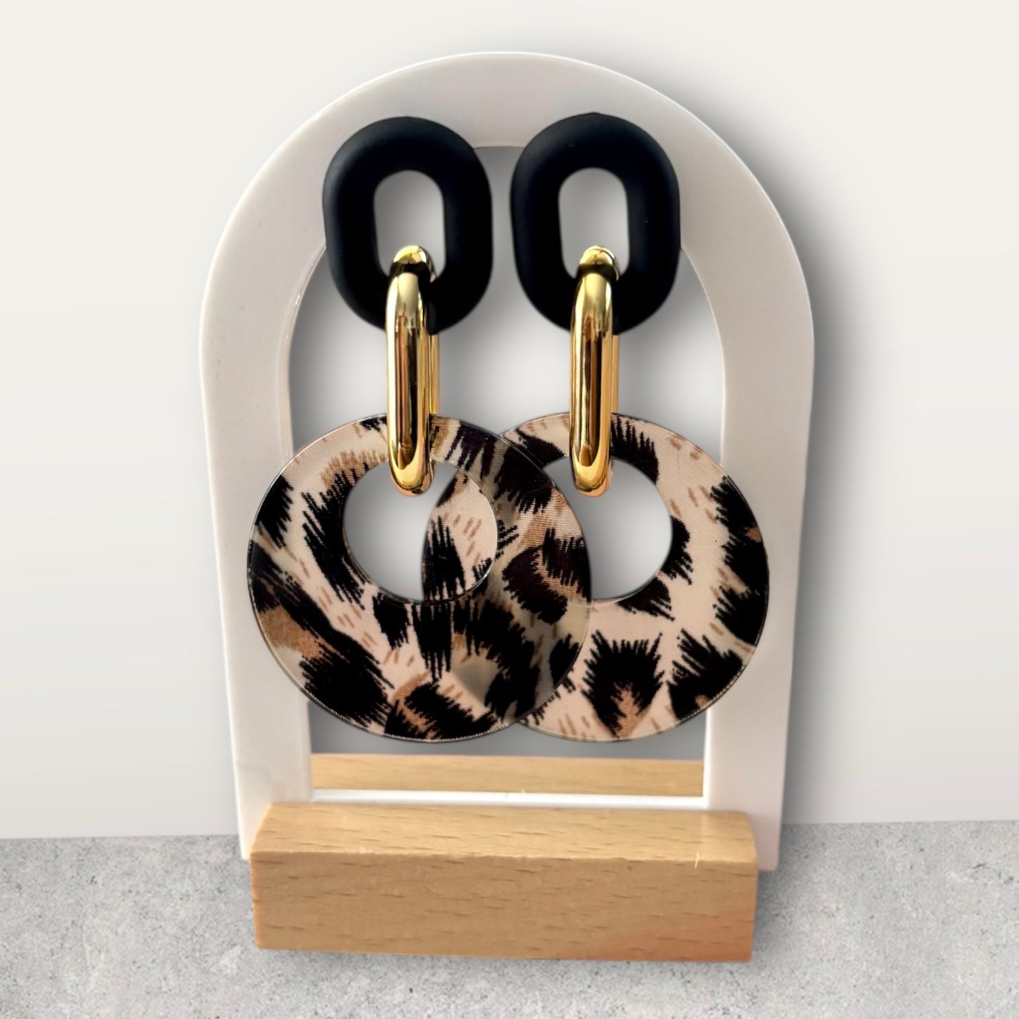 Leopard Print Light Weight Earring