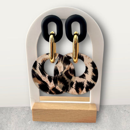 Leopard Print Light Weight Earring