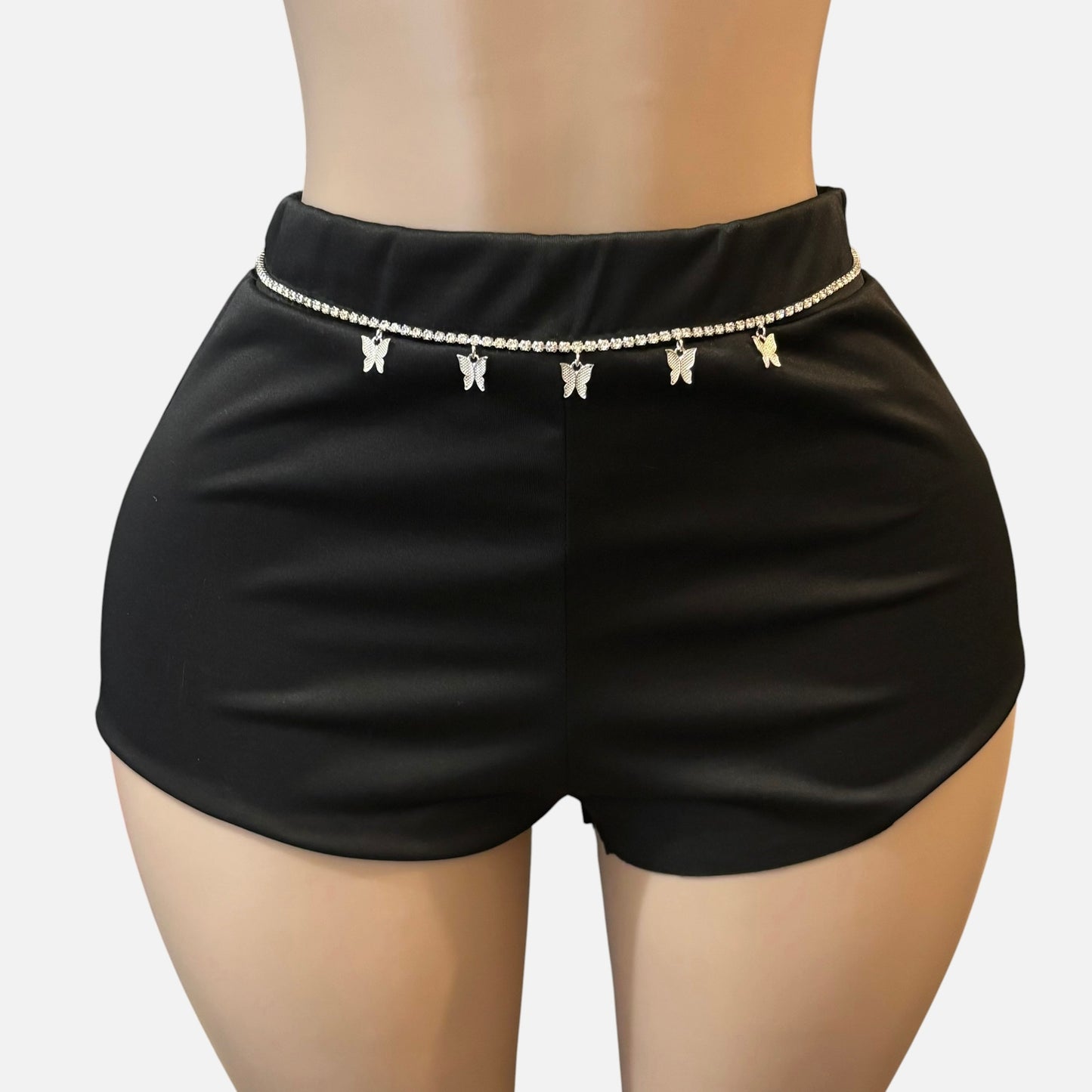 Butterfly Rhinestone Waist Chain