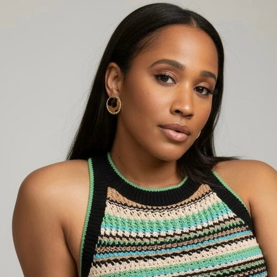 Leopard Print Stud Earring