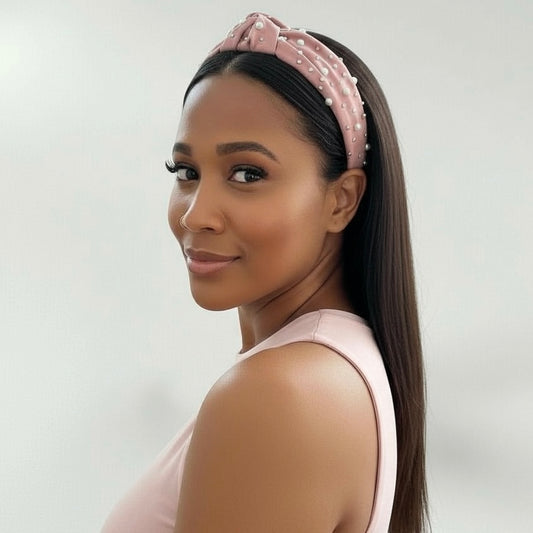Shining Pearls Rhinestone Headband