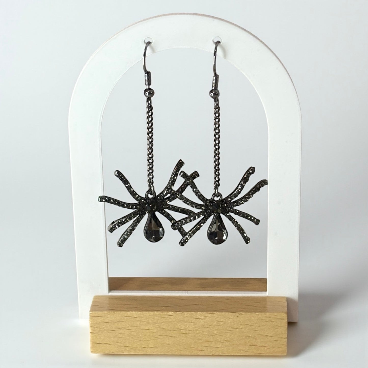 Long Spider Dangle Earrings