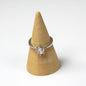 Minimalist Crystal Sterling Silver Ring