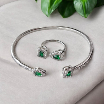 2 Piece Adjustable Bracelet & Ring Set