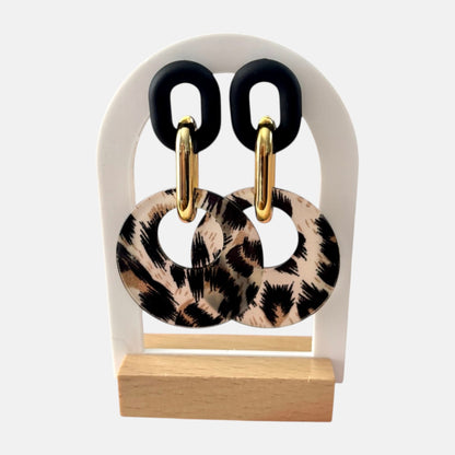 Leopard Print Light Weight Earring