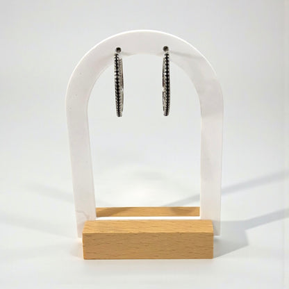 Pendientes de aro ovalados