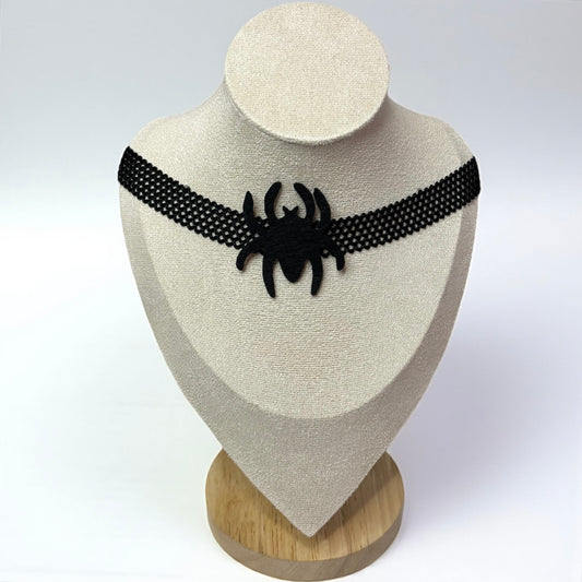 Gothic Spider Cloth Stretchable Choker