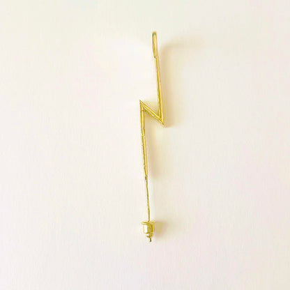 Unique One Piece Crystals Long Earring Gold Accessories