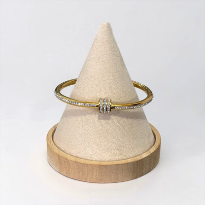 Luxurious Titanium Steel Bangle Bracelet