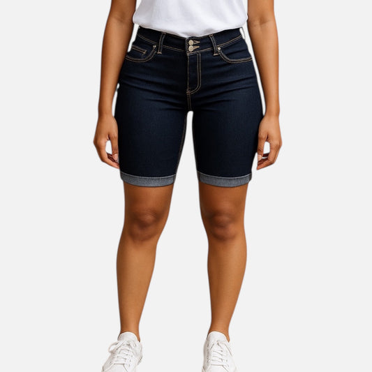 Dark Denim Women Bermuda Shorts