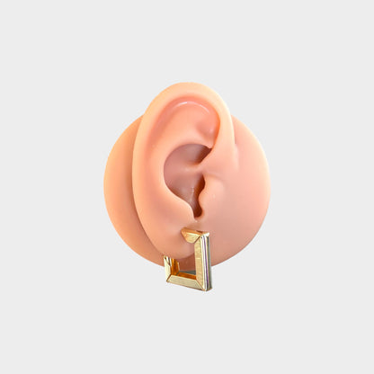 Gold Square Hoop Earrings