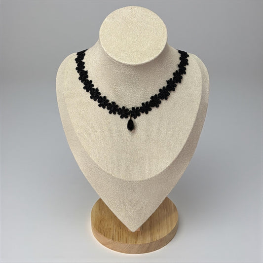 Floral Lace Black Choker