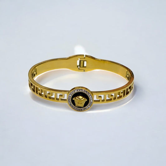 Gold Titanium Steel Bangle