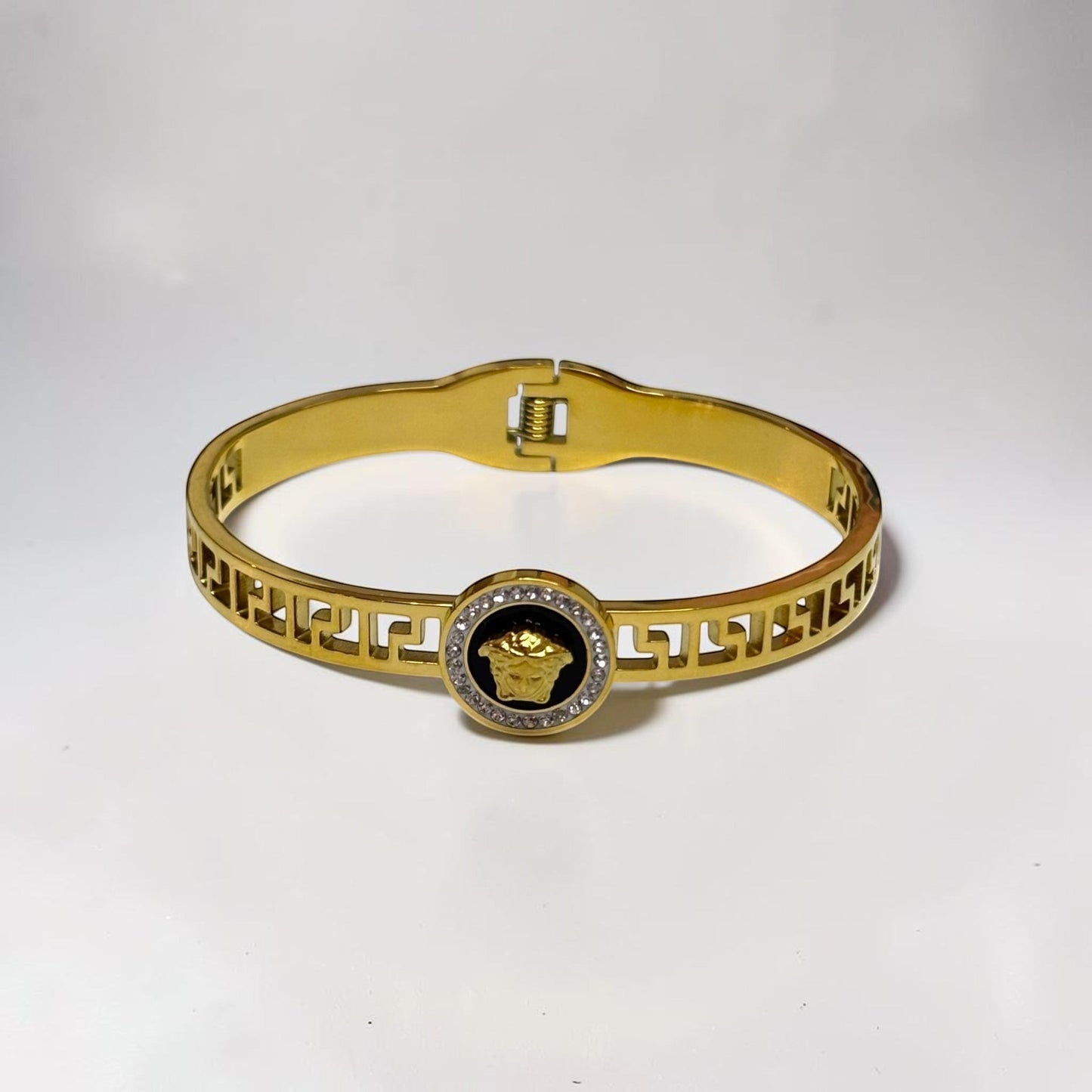 Gold Titanium Steel Bangle