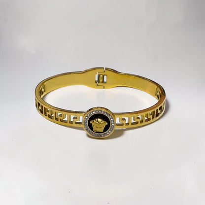 Gold Titanium Steel Bangle