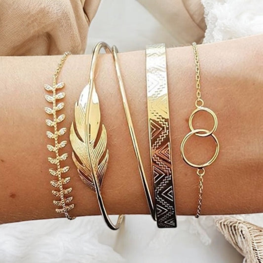 Bohemian 5 Piece Bracelet Set