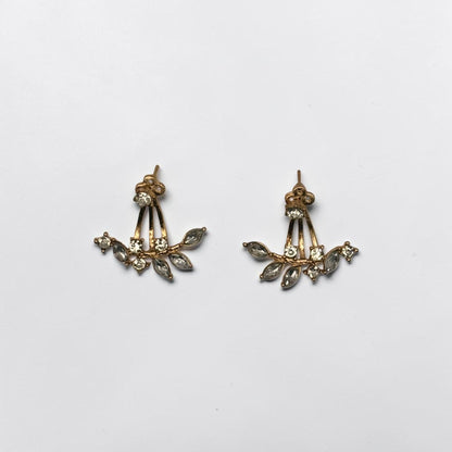 Pendientes de moda para mujer con forma de hoja