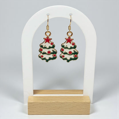 Christmas Tree Drop Earring