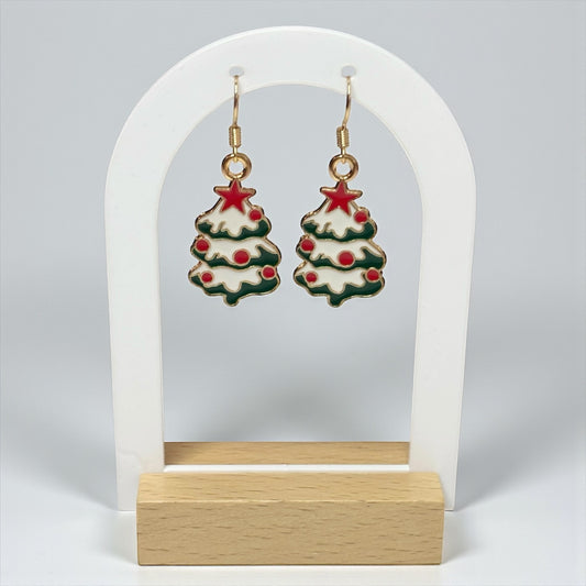 Christmas Tree Drop Earring