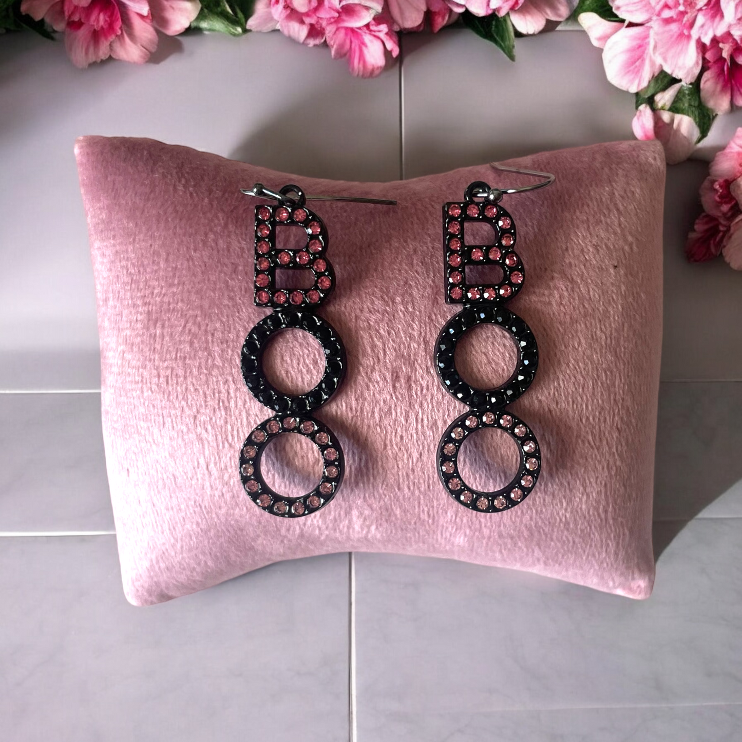 Halloween BOO Drop Earrings
