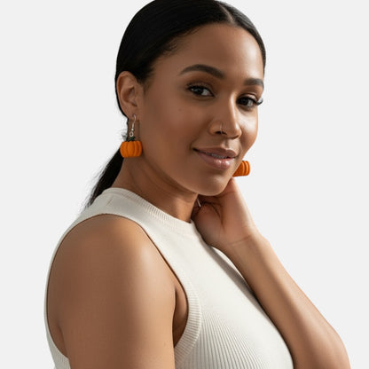 Small Pumpkin Earring